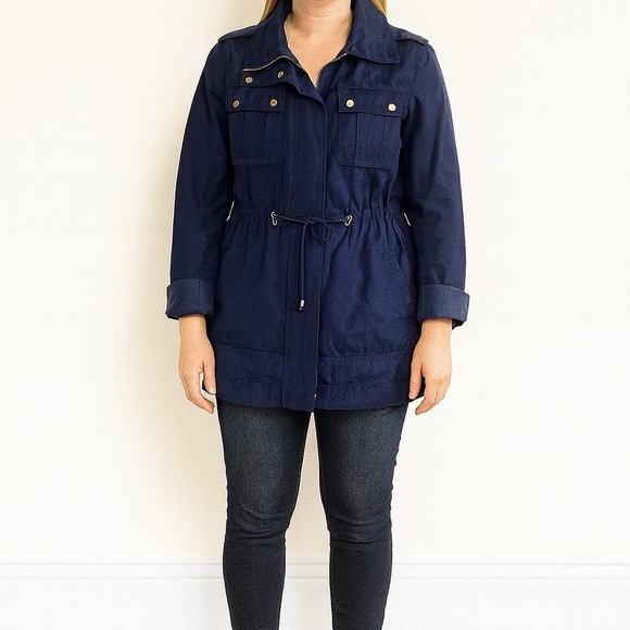 MICHAEL Michael Kors Size Small Navy Blue Utility Jacket. - Picture 1 of 6